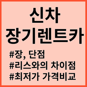 신차장기렌트카